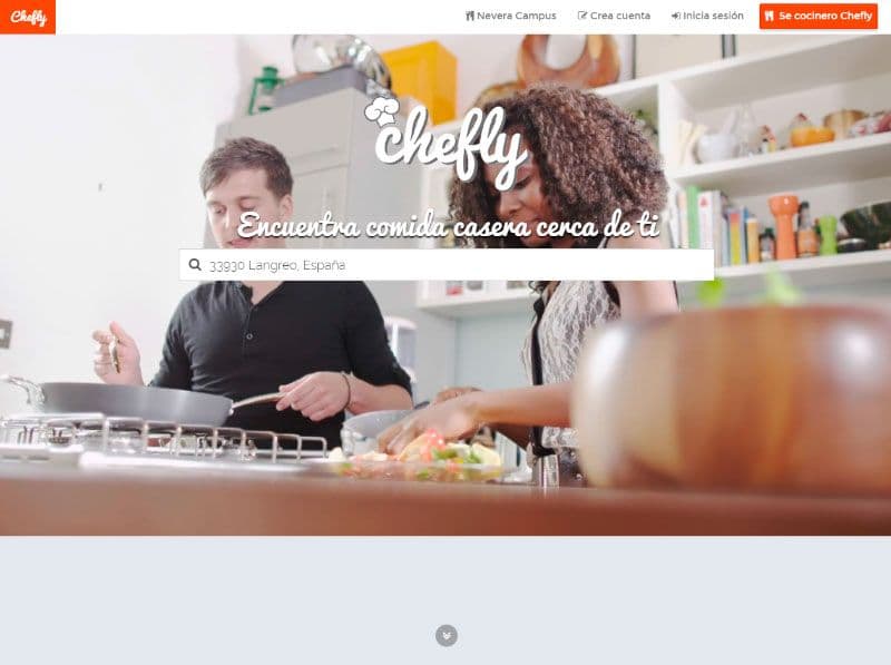 Ejemplo economía colaborativa. Chefly