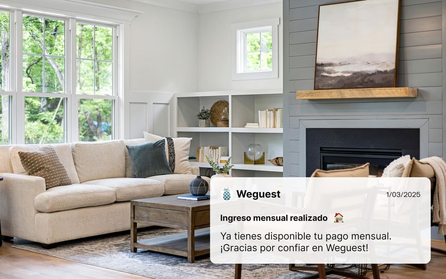 Renta Mensual Weguest: ingresos fijos y sin preocupaciones